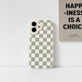 iPhone 16 Case - Cute Checkerboard Lattice Design with Vibrant Colors