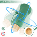 NAVTUE Collapsible Silicone Water Bottle 650ml Leak Proof Reusable Green by Deal US