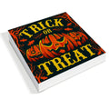 Hijie Halloween Wooden Pumpkin Sign Spooky Home Decor 5x5 Inches TREAT by Deal US