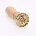Alphabet Brass Wax Seal Stamps with Detachable Wood Handles for Invitations by Deal US