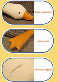 Srutirbo Giant Goose Stuffed Animal Plush Pillow White 37.5 Inch by Deal US