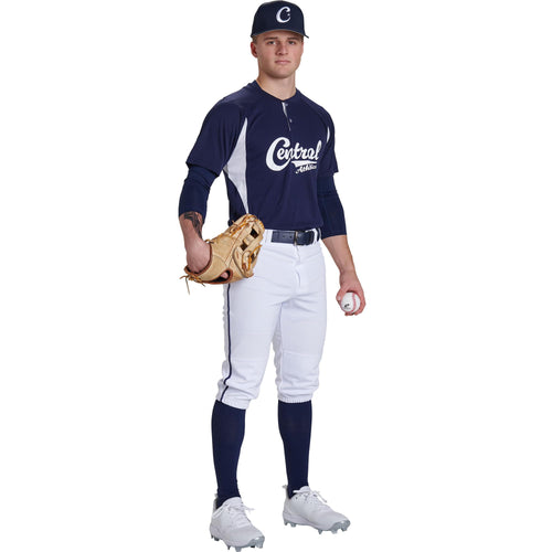 Champro Triple Crown 2.0 Baseball Knickers with Braid Grey Scarlet Size XL by Deal US