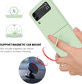 Silicone Case for Samsung Galaxy Z Flip 3 5G with Ring Matcha Green by Merch Section