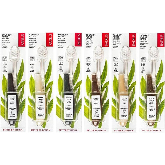 Radius Source Brush Medium Replaceable Head Toothbrush (Assorted Colors) by Pasteur Pharmacy