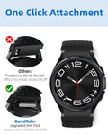 Click No Gap Braided Bands Compatible with Samsung Galaxy Watch 7 6 4 5 FE Band
