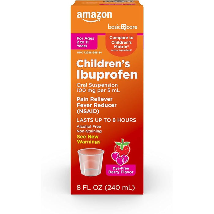 Children's Ibuprofen Oral Suspension 100 mg/5 mL Unit Dose Cups (Case of 100) by Pasteur Pharmacy