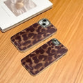 iPhone XR Case, Cute Aesthetic Chic Amber Brown Print Leopard, Slim Durable