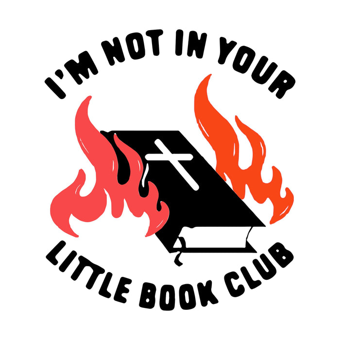 ALL I NEED IS ICED COFFEE I'm Not in Your Little Book Club Sticker 3pcs 3in by Deal US