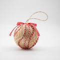 Juncox 12 Pcs Burlap Christmas Ball Ornaments 3.15in Rustic Natural Jute by Deal US