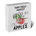 ENGVZ Apple Decor Wooden Box Sign Rustic Farmhouse Kitchen Bathroom 1x4x6in by Deal US