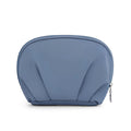 E-Tree Makeup Bag Half Moon Cosmetic Pouch Travel Toiletry Organizer Blue by Deal US