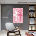 Trendy Pink Ballet Art Print Poster Canvas Wall Art 12x18in Unframed by Deal US