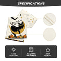 Artoid Mode Halloween Table Runner Black Cat Pumpkins Moon 13x72 Inch Beige by Deal US