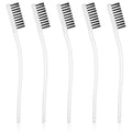 Yolev 5Pcs Stainless Steel Wire Brushes Heavy-Duty Curved Handle Cleaning by Deal US