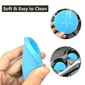 4-Pack Cup Holder Coasters 2.75” Non-Slip PVC Car Accessory Gray by Deal US