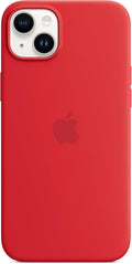 Silicone Case with MagSafe for iPhone 14 Plus (Product) RED by Merch Section