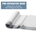 PACCOLYN Small Trash Bags 4 Gallon Drawstring 57 Count Unscented White by Deal US