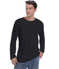 Dri-Tek Big&Tall Long Sleeve Moisture Wicking Athletic T-Shirt Iron Grey Size LT by Deal US