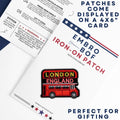 EMBRO BOF London Double-Decker Bus Patch 2.25in Iron On Embroidered by Deal US