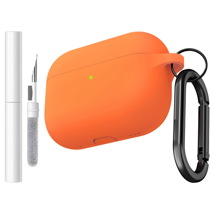 Brujula Silicone Case for AirPods Pro 3rd Gen 2025 Orange Protective Cover by Deal US