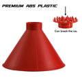 CLESDF Magical Car Ice Scraper Funnel 2 Pack Red Cone Windshield Snow Scraper by Deal US