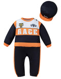 Yruiz Toddler Halloween Race Car Driver Costume Outfit Hat Orange Size 18-24M by Deal US