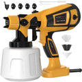 MirrorZone Paint Sprayer Tool 800W Electric Spray Gun Yellow for Furniture by Deal US