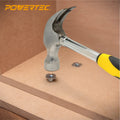 POWERTEC 1/4-20 4 Pronged T Nuts Threaded Inserts Woodworking 3/8" Length 100pcs by Deal US