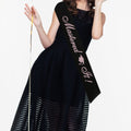 PYQWA Mastered It Graduation Sash Black Satin Rose Gold Foil Class of 2026 by Deal US