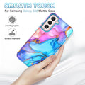 for Samsung Galaxy S22 5G Case,Marble Pattern 3 in 1 Heavy Duty Shockproof Full