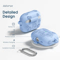 Adorve AirPods Pro Case Cover with Cleaner Kit Soft Silicone Sky Blue by Deal US
