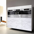 Boeoanay Marble Vinyl Wallpaper Grey White 15.8x118in Self Adhesive PVC by Deal US