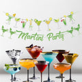 NOFEZA Martini Party Banner Green Mojito Martini Garland Art Deco by Deal US