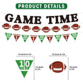 Koeilay Game Time Football Banner & Decorations Green Brown Party Supplies by Deal US