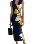 HVT Women's 2025 Summer Halter Neck Floral Print Maxi Dress XXL by Deal US