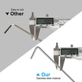 Oligei 17 Pack Heavy Duty Metal Tent Stakes Silver 18in Outdoor Use by Deal US