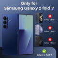 Slim Case for Samsung Galaxy Z Fold 7 5G with Built-in Screen Protector Blue by Merch Section