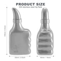 DAOYIDANYI 6oz Stainless Steel Hip Flask Whiskey Thumbs-up Silver by Deal US