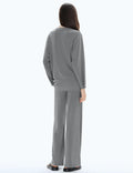C202 Women's 2-Piece Lounge Set Crewneck Sweatsuit Lava Size L by Deal US