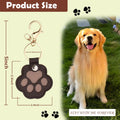 Liyujuping 3pcs Pet Hair Storage Keychain, Leather Paw Keychain for Pet Hair, Paw Keys Hair Holder, Memorial Gifts for Family & Pet Lovers