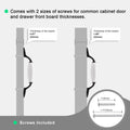 EZRENOVA 10 Pack Matte Black Cabinet Pulls 96mm Zinc Alloy Modern Style by Deal US