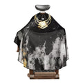 BM BARBER MOOD Professional Barber Cape Adjustable Neck Closure Gold Chain XL by Deal US