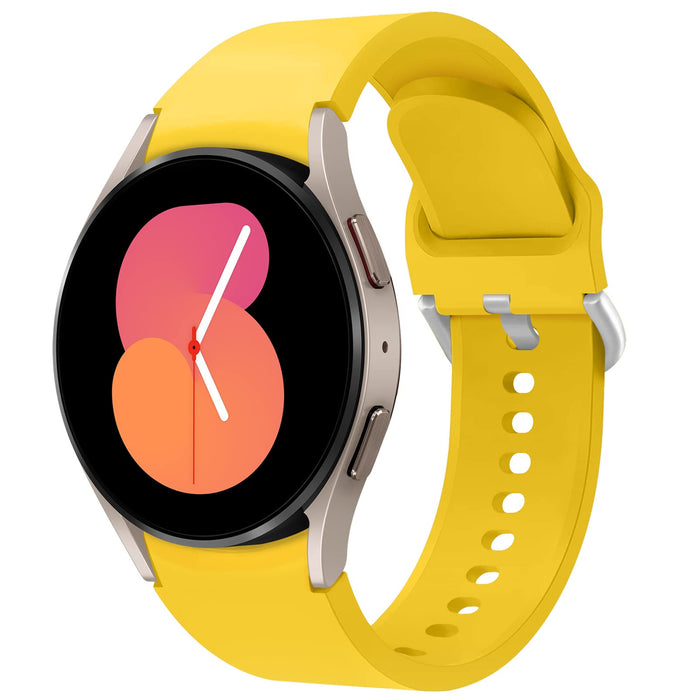 Apbands 20mm Silicone Sport Band for Samsung Galaxy Watch 40-46mm Yellow by Deal US