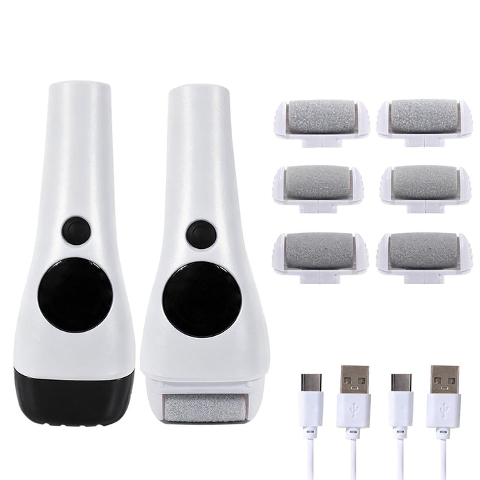 for Feet 2 Pack 1200mAh Rechargeable Foot Care Pedicure Tool with