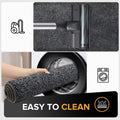 Mibao Front Door Mat Non-Slip Waterproof 35.5x59in Dark Grey TPR Backing by Deal US