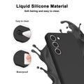 For Samsung Galaxy S23 (Only), Stylish Liquid Silicone Slim Full-Body Protective