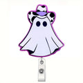 CHAONENG Funny Purple Ghost Nurse Badge Reel Retractable Clip Acrylic ID Holder by Deal US