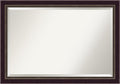 Amanti Art Beveled Wall Mirror, Signore Bronze Wood 28.25 x 40.25 by Vanessa Jane