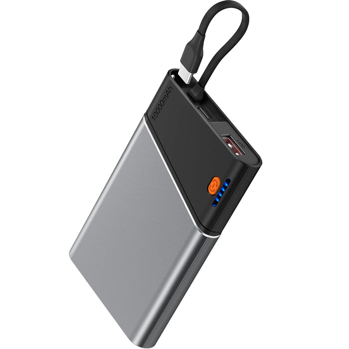 Power Bank, 10000Mah 22.5W Pd Fast Charging Powerbank With Built-In Usb