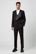 Hugo Boss Mens 2 Piece Classic-Fit Suit/Black, Size 30Regular by Vanessa Jane